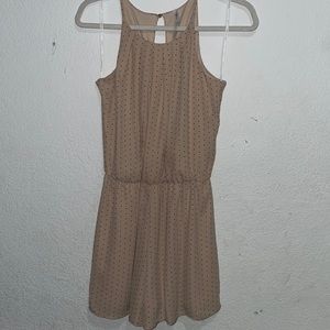 DNA Couture Polka Dots Sleeveless Short Romper